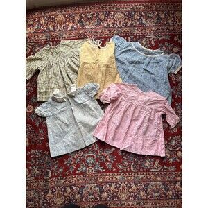 Antique/Vintage Baby Dress Clothes Lot 5 Handmade Dresses Spring 1950s-1970s